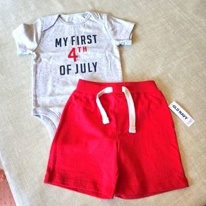 *nd NWT 4th of July 2pc baby outfit